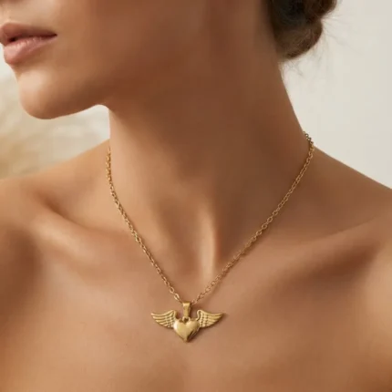 Fio Coração com Asas de Anjo